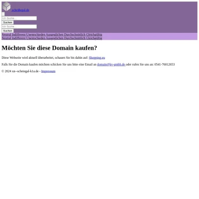 Screenshot scheißegal.de