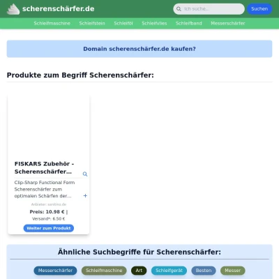 Screenshot scherenschärfer.de