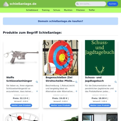 Screenshot schießanlage.de