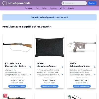 Screenshot schießgewehr.de