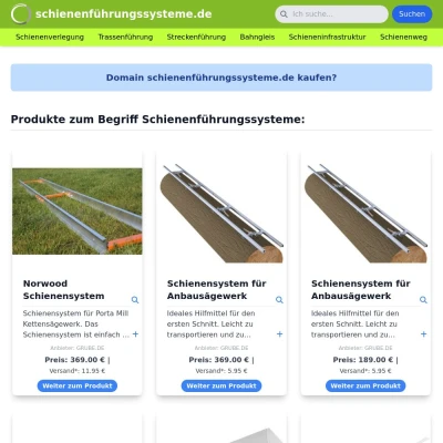 Screenshot schienenführungssysteme.de