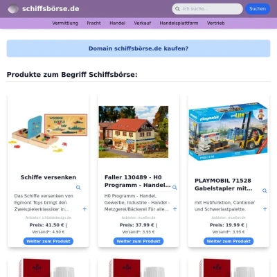 Screenshot schiffsbörse.de