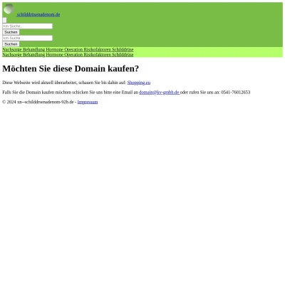 Screenshot schilddrüsenadenom.de