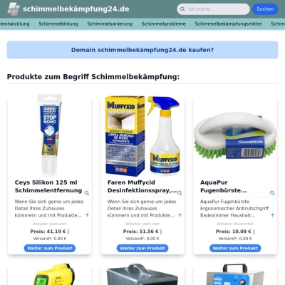 Screenshot schimmelbekämpfung24.de