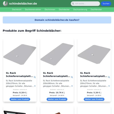 Screenshot schindeldächer.de