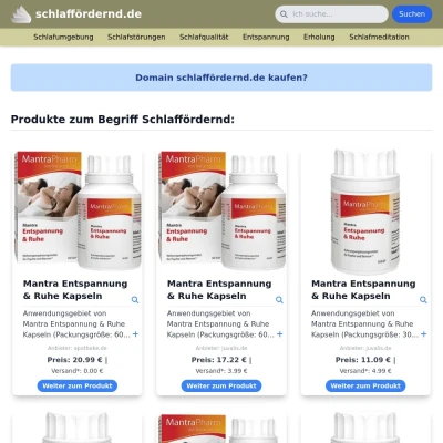 Screenshot schlaffördernd.de