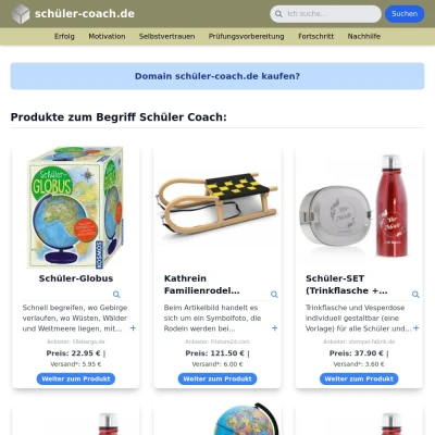 Screenshot schüler-coach.de