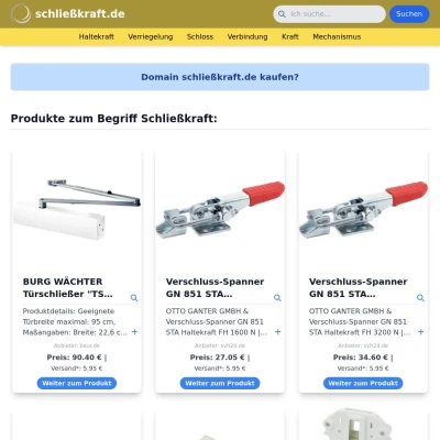 Screenshot schließkraft.de
