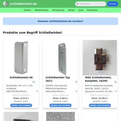 Screenshot schließwinkel.de