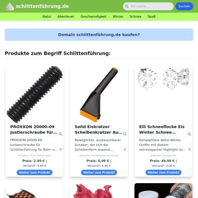 Screenshot schlittenführung.de