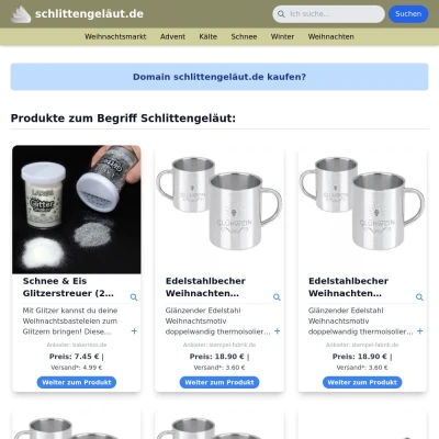 Screenshot schlittengeläut.de