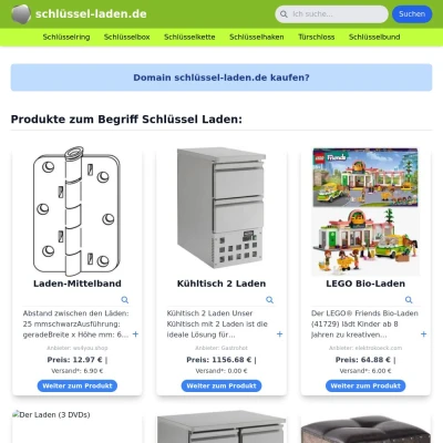 Screenshot schlüssel-laden.de