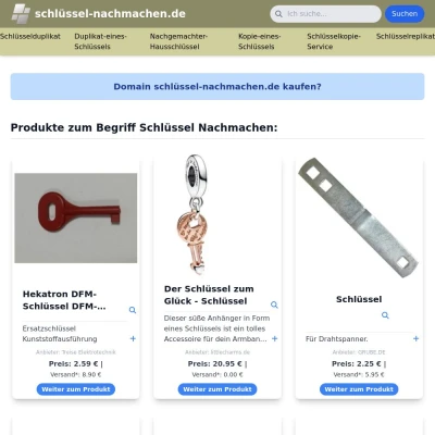 Screenshot schlüssel-nachmachen.de