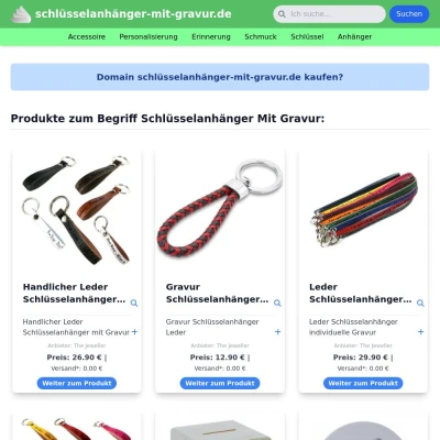 Screenshot schlüsselanhänger-mit-gravur.de