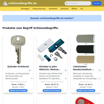 Screenshot schlüsselbegriffe.de