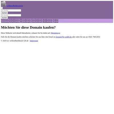 Screenshot schlüsselbeinbruch.de