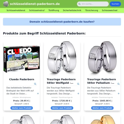 Screenshot schlüsseldienst-paderborn.de