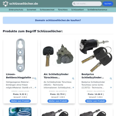 Screenshot schlüssellöcher.de