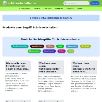 Screenshot schlüsselschalter.de