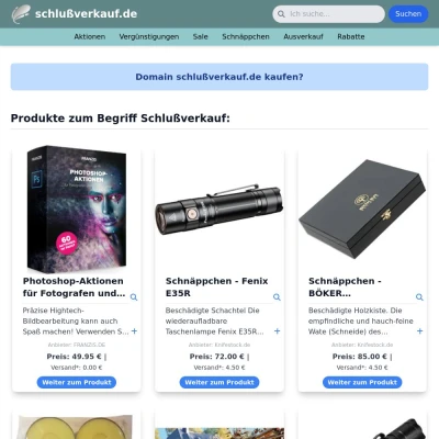 Screenshot schlußverkauf.de