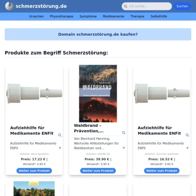 Screenshot schmerzstörung.de