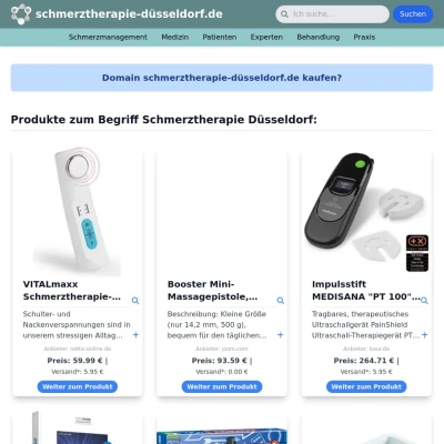 Screenshot schmerztherapie-düsseldorf.de