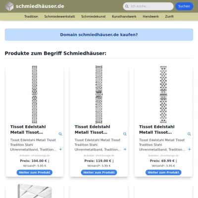 Screenshot schmiedhäuser.de