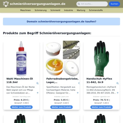 Screenshot schmierölversorgungsanlagen.de