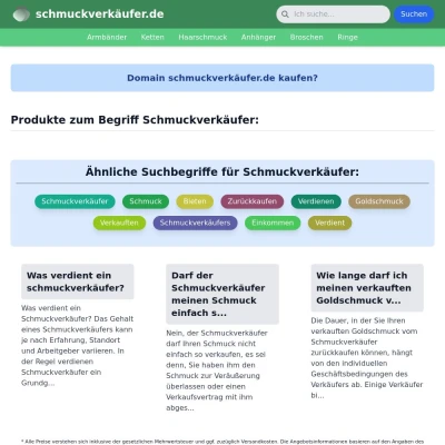 Screenshot schmuckverkäufer.de