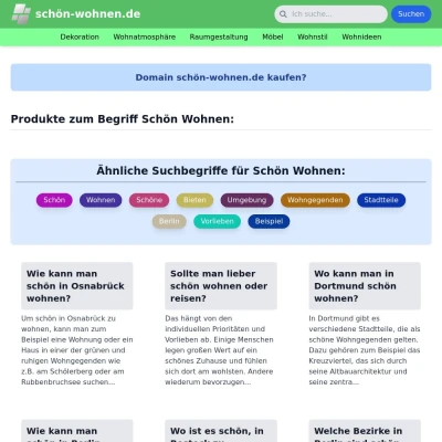 Screenshot schön-wohnen.de