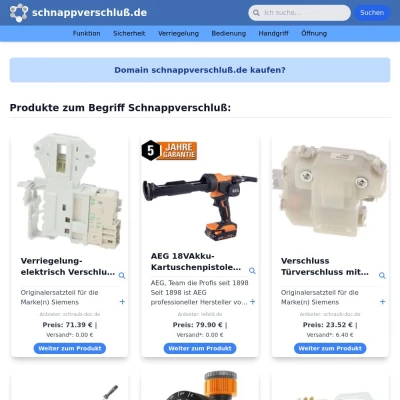 Screenshot schnappverschluß.de