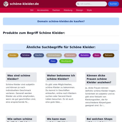 Screenshot schöne-kleider.de