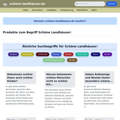 Screenshot schöne-landhäuser.de