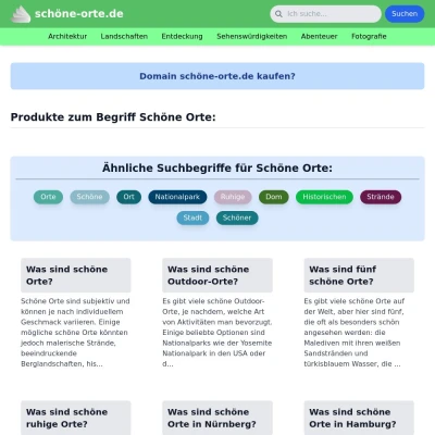 Screenshot schöne-orte.de