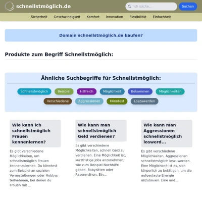 Screenshot schnellstmöglich.de