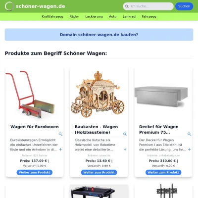 Screenshot schöner-wagen.de