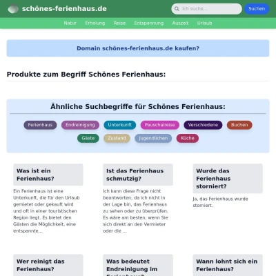 Screenshot schönes-ferienhaus.de