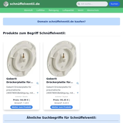 Screenshot schnüffelventil.de