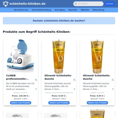 Screenshot schönheits-kliniken.de