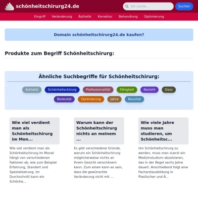 Screenshot schönheitschirurg24.de