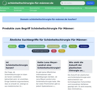 Screenshot schönheitschirurgie-für-männer.de