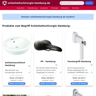 Screenshot schönheitschirurgie-hamburg.de