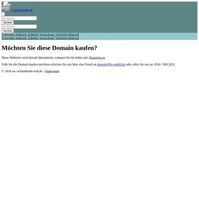 Screenshot schnittbänder.de