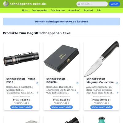 Screenshot schnäppchen-ecke.de