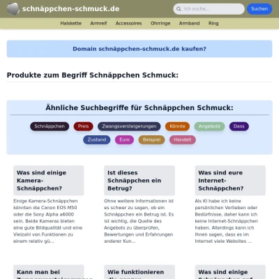 Screenshot schnäppchen-schmuck.de