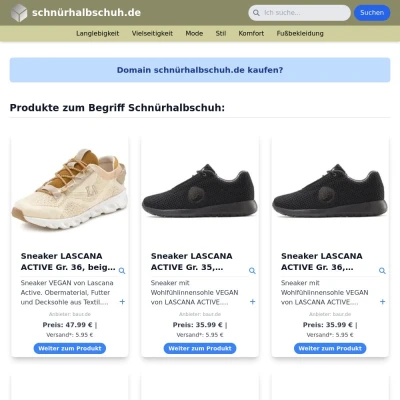 Screenshot schnürhalbschuh.de