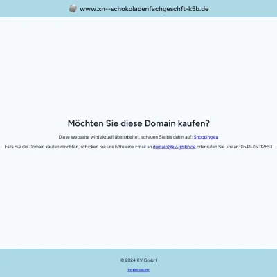 Screenshot schokoladenfachgeschäft.de