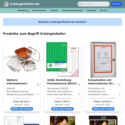 Screenshot schörgenhofer.de