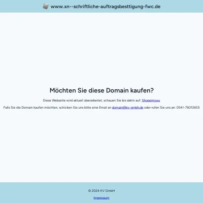 Screenshot schriftliche-auftragsbestätigung.de