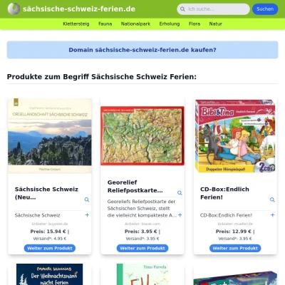 Screenshot sächsische-schweiz-ferien.de